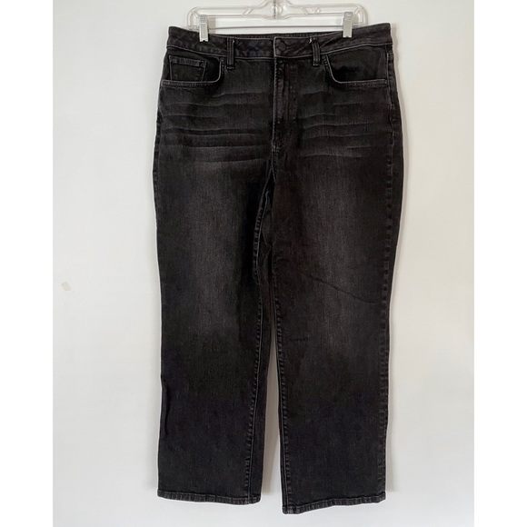 Chico's Denim - Chico’s High Rise Straight Leg Crop Jeans Pants